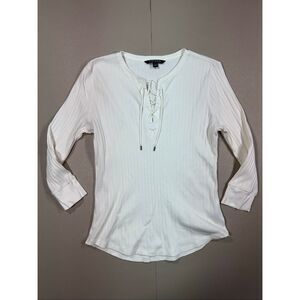 Lauren Ralph Lauren Tie Front Top
